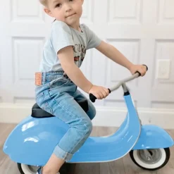 Ambosstoys Primo Classic Sky Blue Ride-On (Leather Seat)