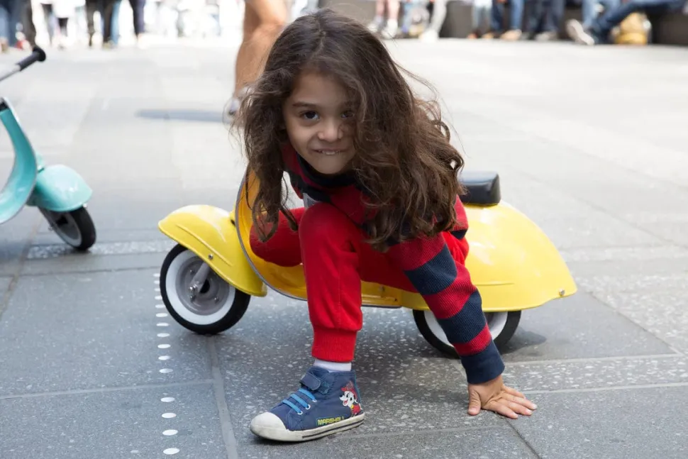 Ambosstoys Primo Classic Yellow Ride-On (Leather Seat)