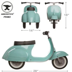 Ambosstoys Primo Classic Mint Ride-On (Leather Seat)