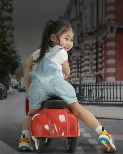 Ambosstoys Primo Classic Red Ride-On (Leather Seat)