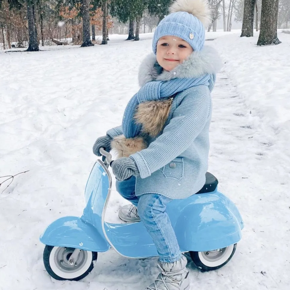 Ambosstoys Primo Classic Sky Blue Ride-On (Leather Seat)