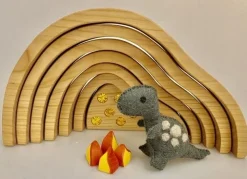 Bauspiel Dragon Lair With Gems & Campfire