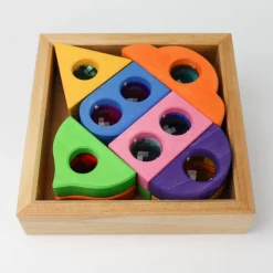 Bauspiel Fairy Windows Coloured 12 Pieces