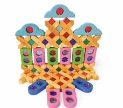 Bauspiel Fairy Windows Coloured 12 Pieces