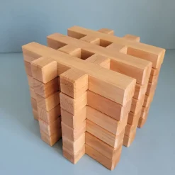 Bauspiel Grid Natural 12 Blocks