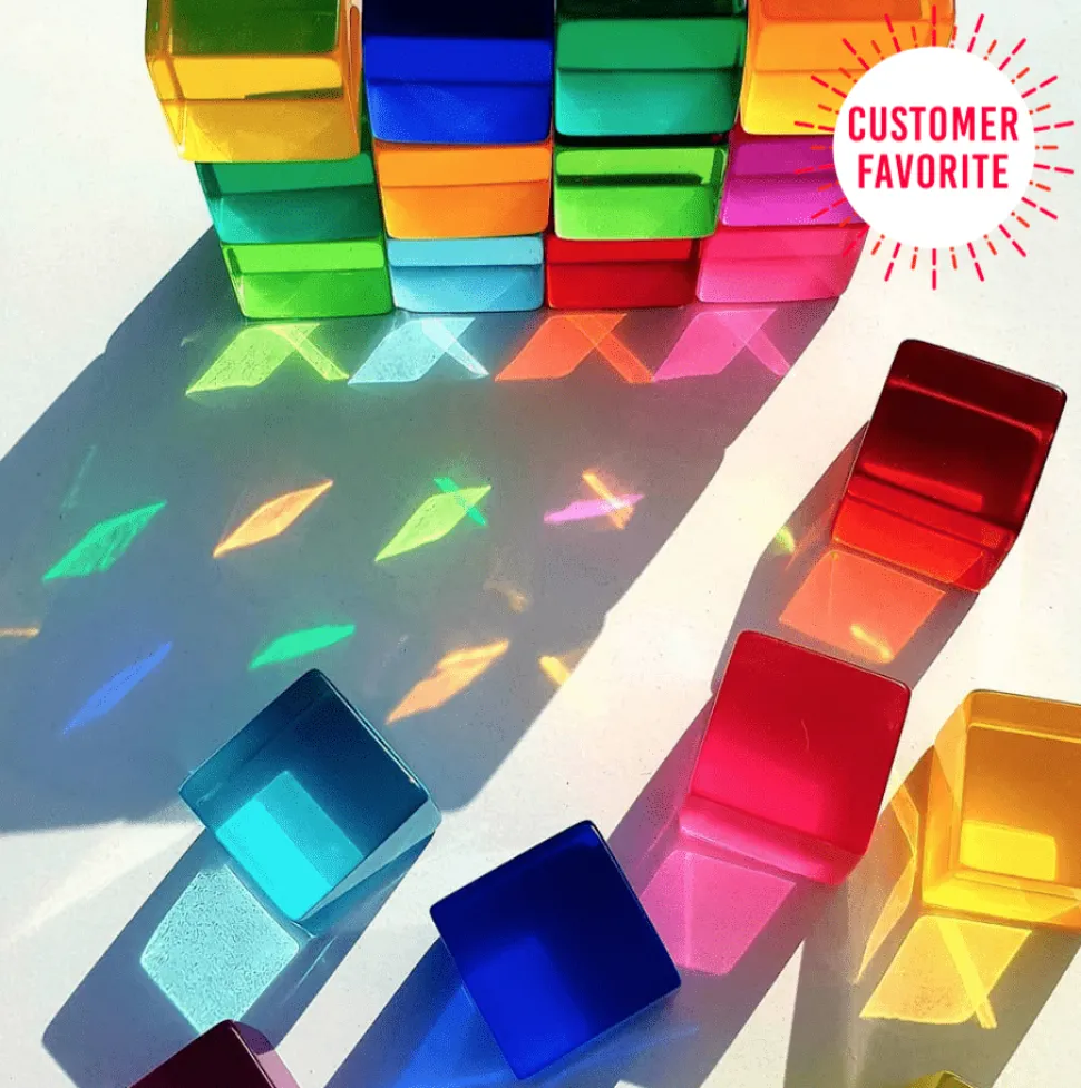 Bauspiel Lucite Cubes 20 Blocks