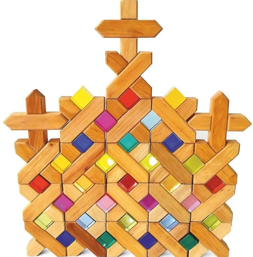 Bauspiel Lucite Cubes 100 Piece Set