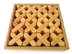 Bauspiel X-Shapes Natural 48 Pieces