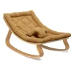 Charlie Crane Levo Baby Rocker in Beech With Camel Cushion
