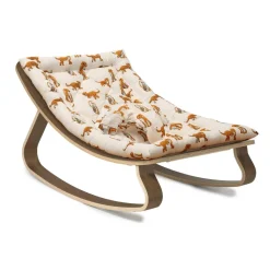Charlie Crane Levo Baby Rocker in Walnut - Jaguar