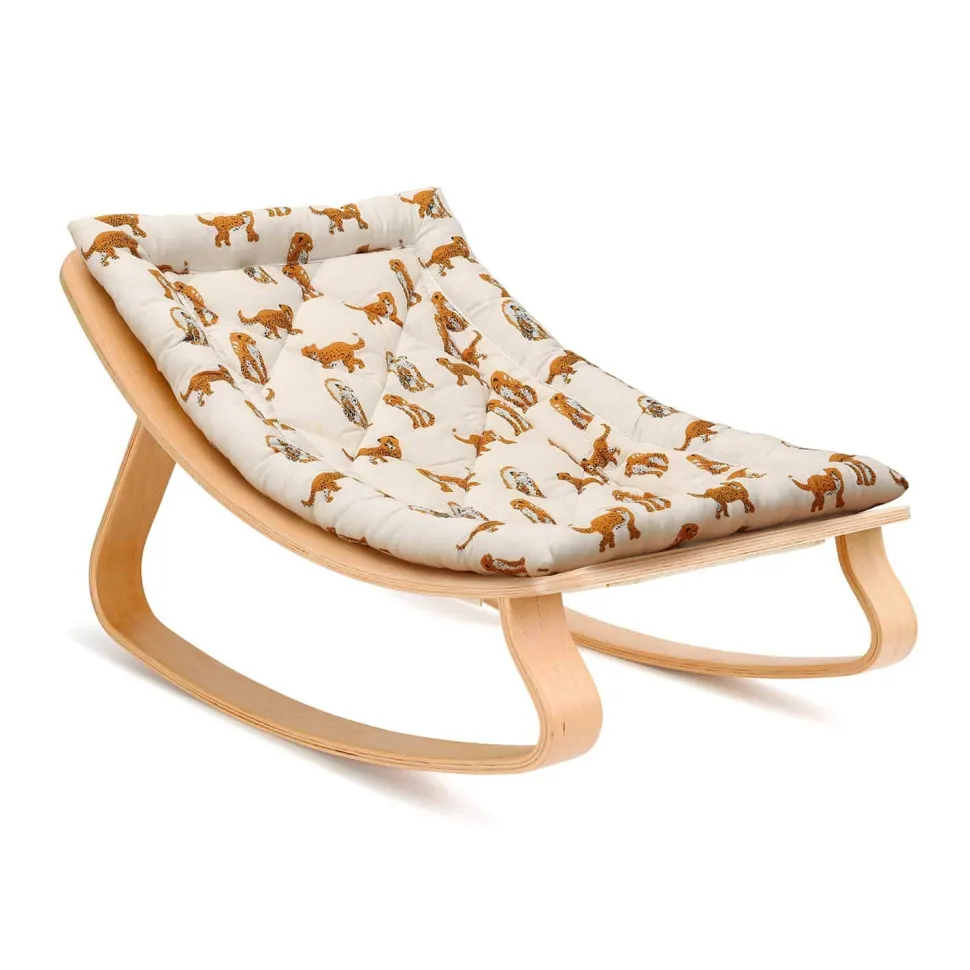 Charlie Crane Levo Baby Rocker in Beech - Jaguar