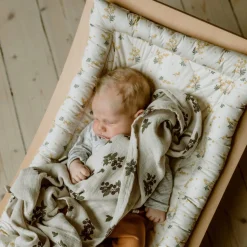 Charlie Crane Levo Baby Rocker in Beech With Mimosa Cushion