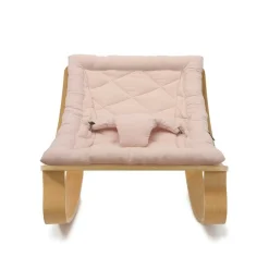 Charlie Crane Levo Baby Rocker in Beech With Nude Cushion