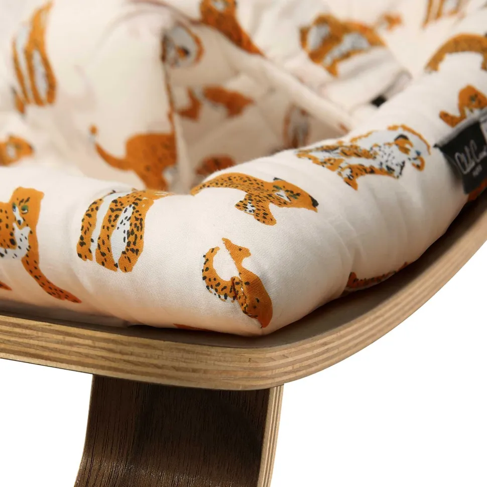Charlie Crane Levo Baby Rocker in Walnut - Jaguar