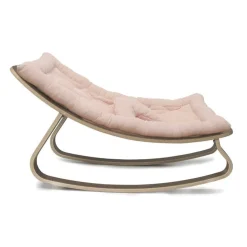 Charlie Crane Levo Baby Rocker in Beech With Nude Cushion