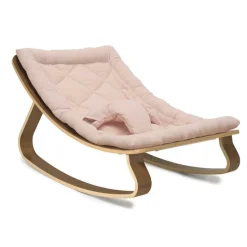 Charlie Crane Levo Baby Rocker in Beech With Nude Cushion