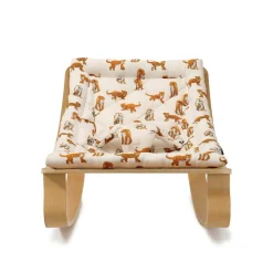 Charlie Crane Levo Baby Rocker in Beech - Jaguar