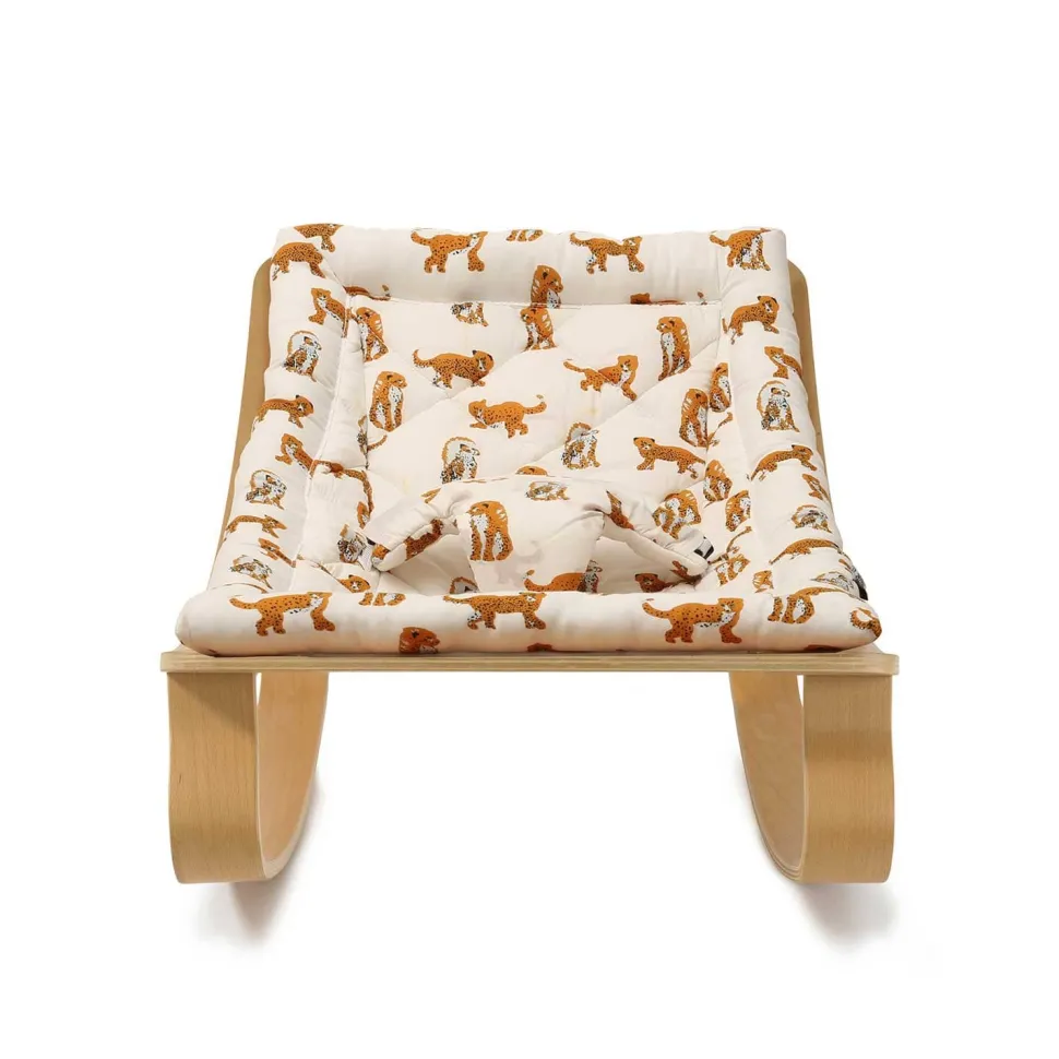Charlie Crane Levo Baby Rocker in Beech - Jaguar