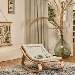 Charlie Crane Levo Baby Rocker in Beech - Farrow