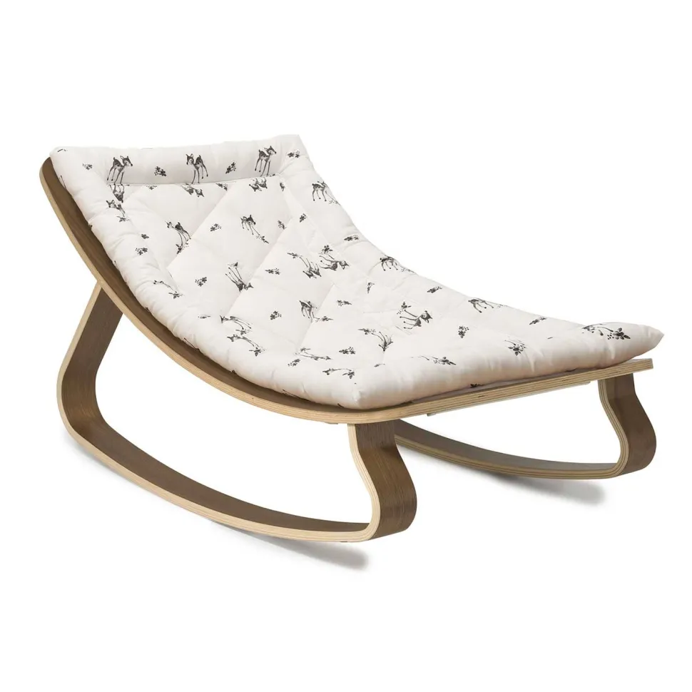 Charlie Crane Levo Baby Rocker in Walnut - Fawn