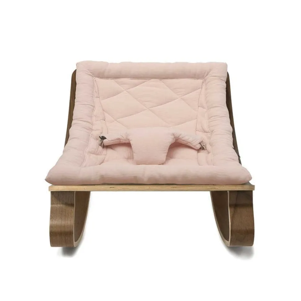 Charlie Crane Levo Baby Rocker in Beech With Nude Cushion