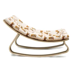 Charlie Crane Levo Baby Rocker in Walnut - Jaguar