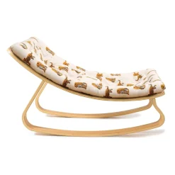Charlie Crane Levo Baby Rocker in Beech - Jaguar