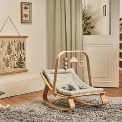 Charlie Crane Levo Baby Rocker in Beech - Farrow