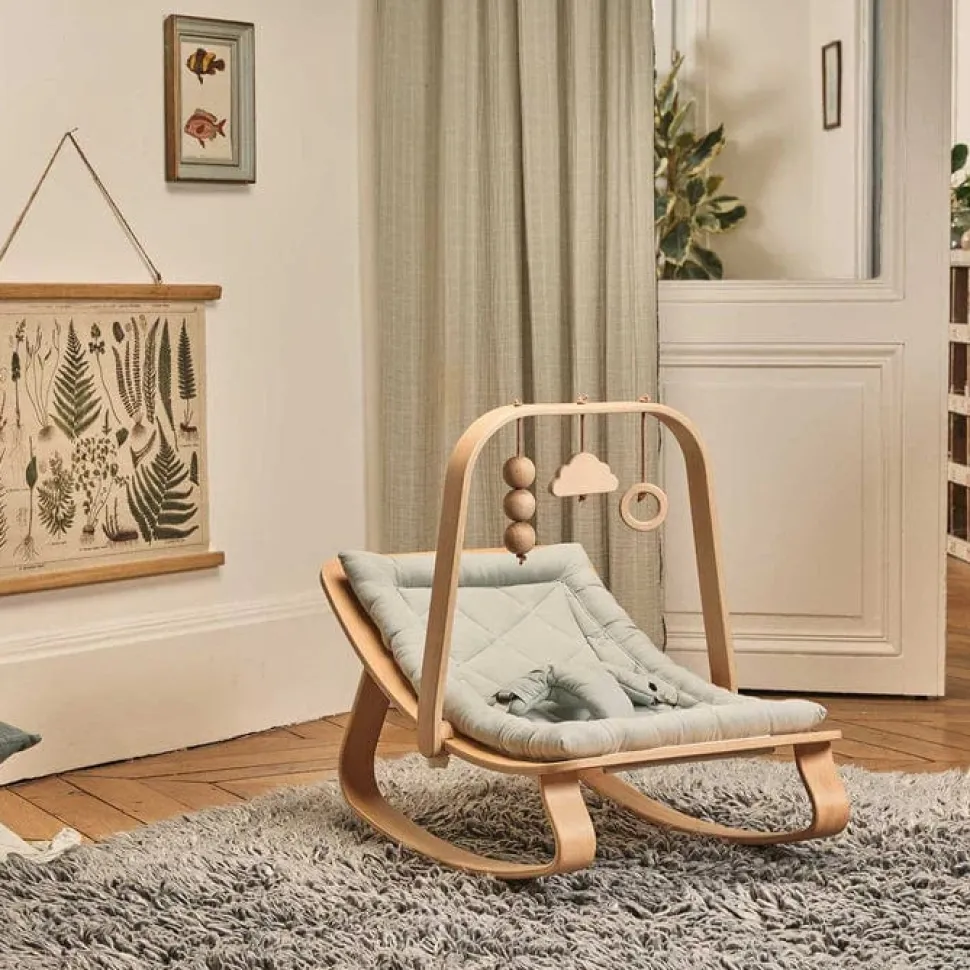 Charlie Crane Levo Baby Rocker in Beech - Farrow