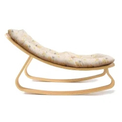 Charlie Crane Levo Baby Rocker in Beech With Mimosa Cushion