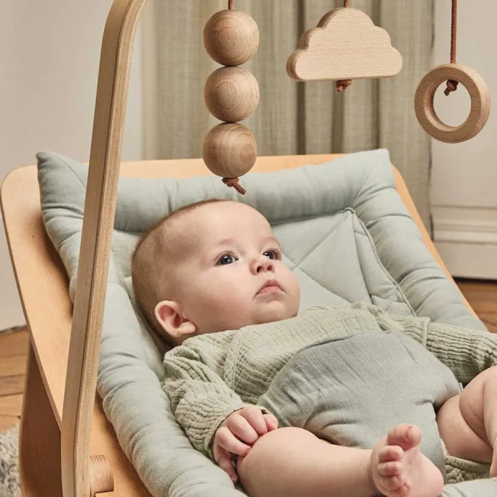 Charlie Crane Levo Baby Rocker in Beech - Farrow