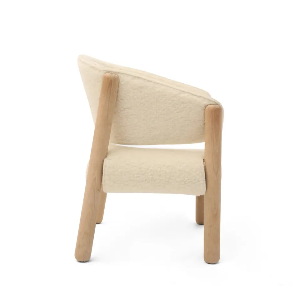Charlie Crane Saba Children's Chair - White Fur