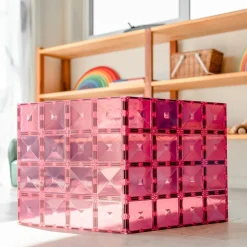 Connetix Tiles 2 Piece Base Plate Pack Pink & Berry