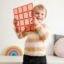 Connetix Tiles 2 Piece Base Plate Pack Lemon & Peach