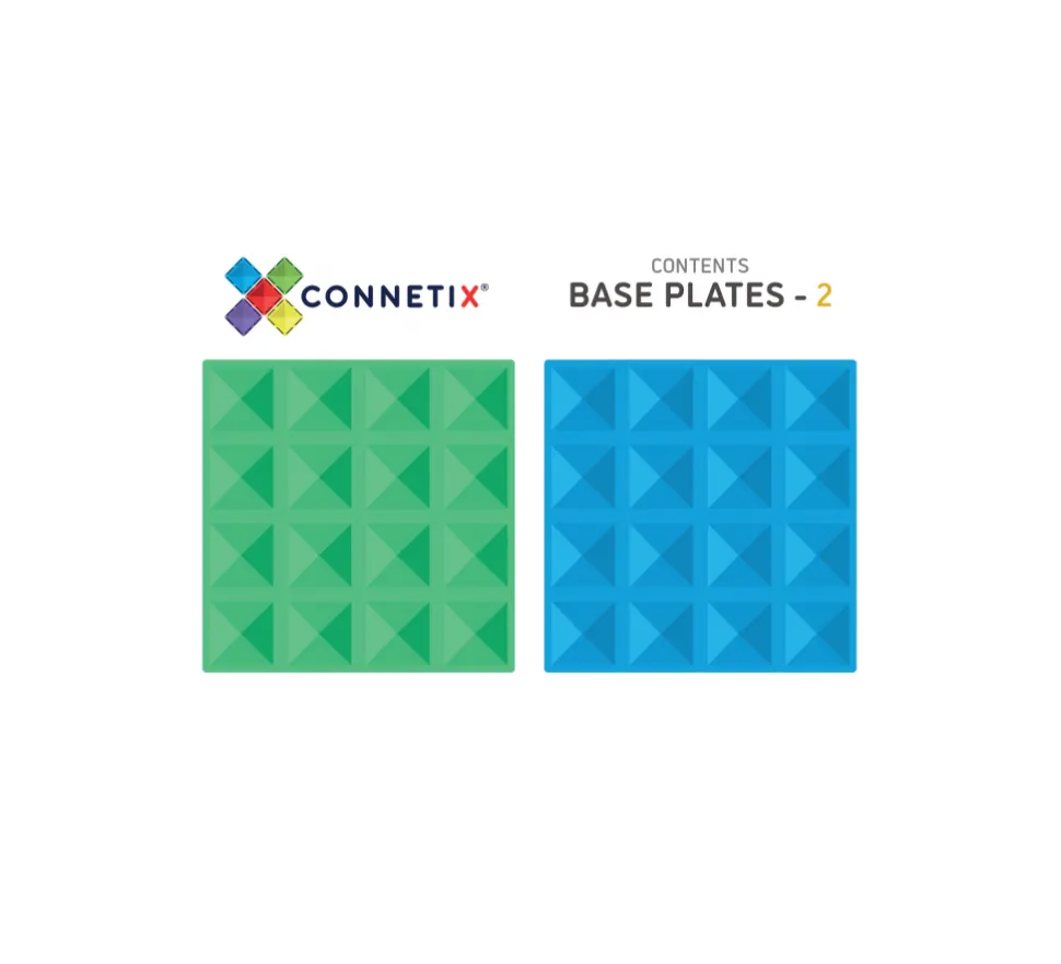 Connetix Tiles 2 Piece Base Plate Pack