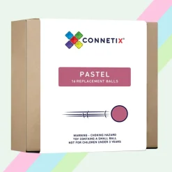 Connetix Tiles 16 Piece Pastel Replacement Ball Pack