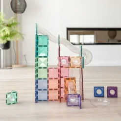 Connetix Tiles 80 Piece Pastel Ball Run Expansion Pack