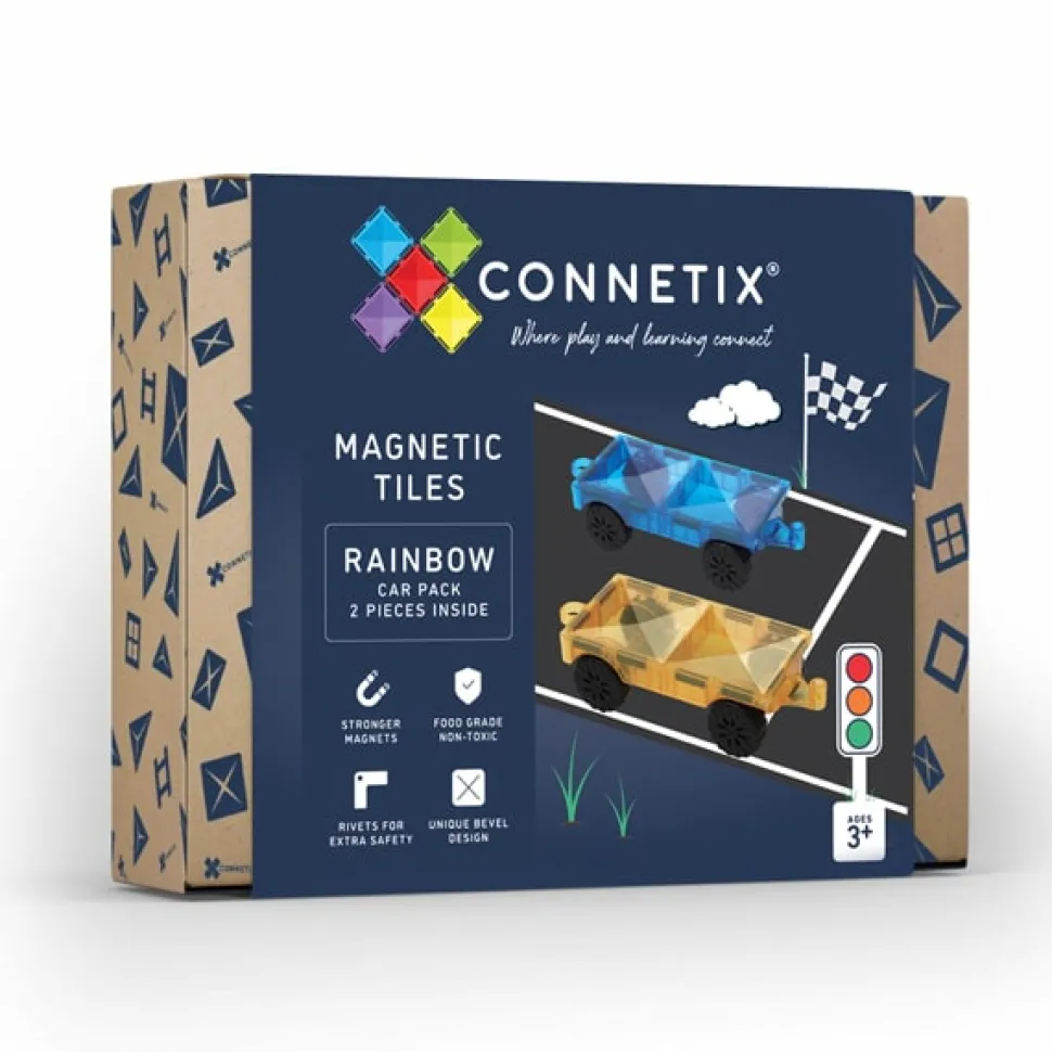 Connetix Tiles 122 Piece Pastel Creative Car Bundle