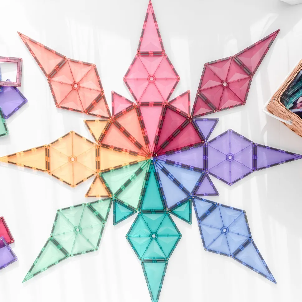 Connetix Tiles 40 Piece Pastel Geometry Pack