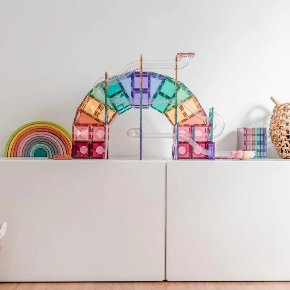 Connetix Tiles 106 Piece Pastel Ball Run Pack