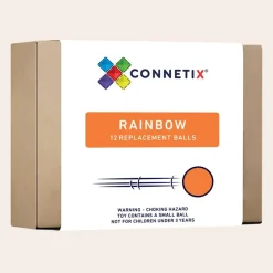Connetix Tiles 12 Piece Rainbow Replacement Ball Pack