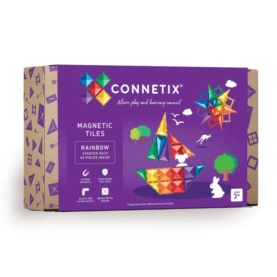 Connetix Tiles 62 Piece Starter Car Bundle