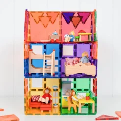 Connetix Tiles 126 Piece Starter Rainbow Ball Run Bundle