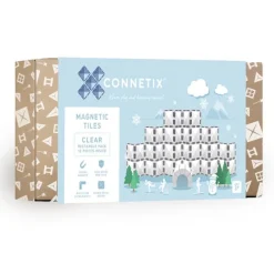 Connetix Tiles Clear Rectangle Pack 12 Piece