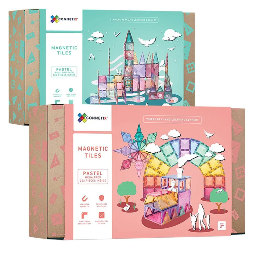 Connetix Tiles Pastel Ball Run Mega Bundle