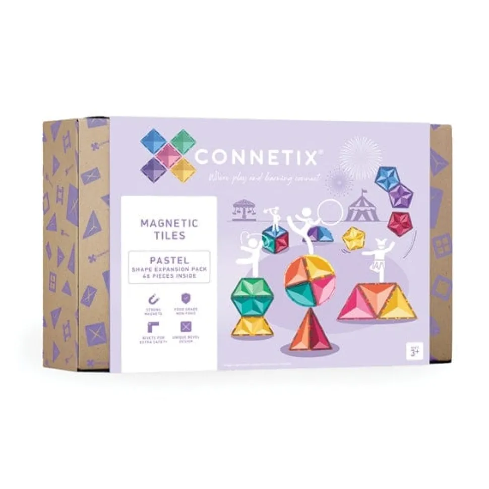 Connetix Tiles Pastel Shape Expansion Pack 48 Piece