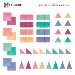 Connetix Tiles Pastel Starter Pack 64 pc