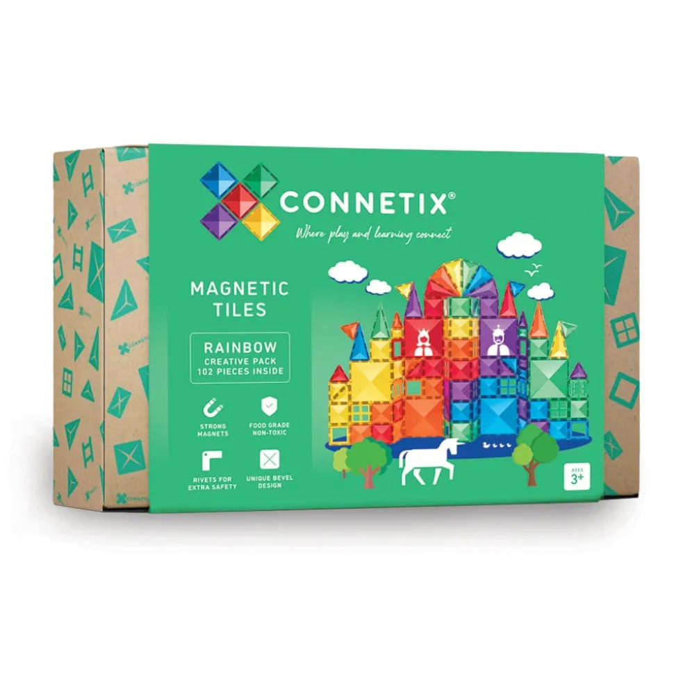 Connetix Tiles Rainbow Creative Pack 102 Piece - NEW