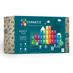 Connetix Tiles Rainbow Rectangle Pack 18 Piece