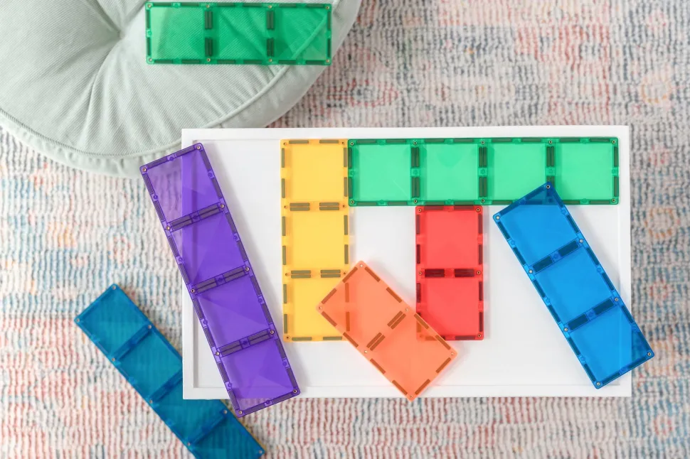 Connetix Tiles Rainbow Rectangle Pack 18 Piece